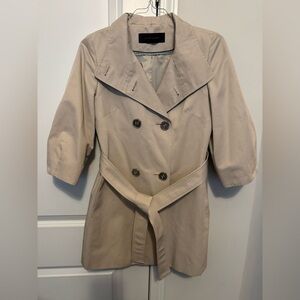 Elie Tahari Light Tan Trench Coat